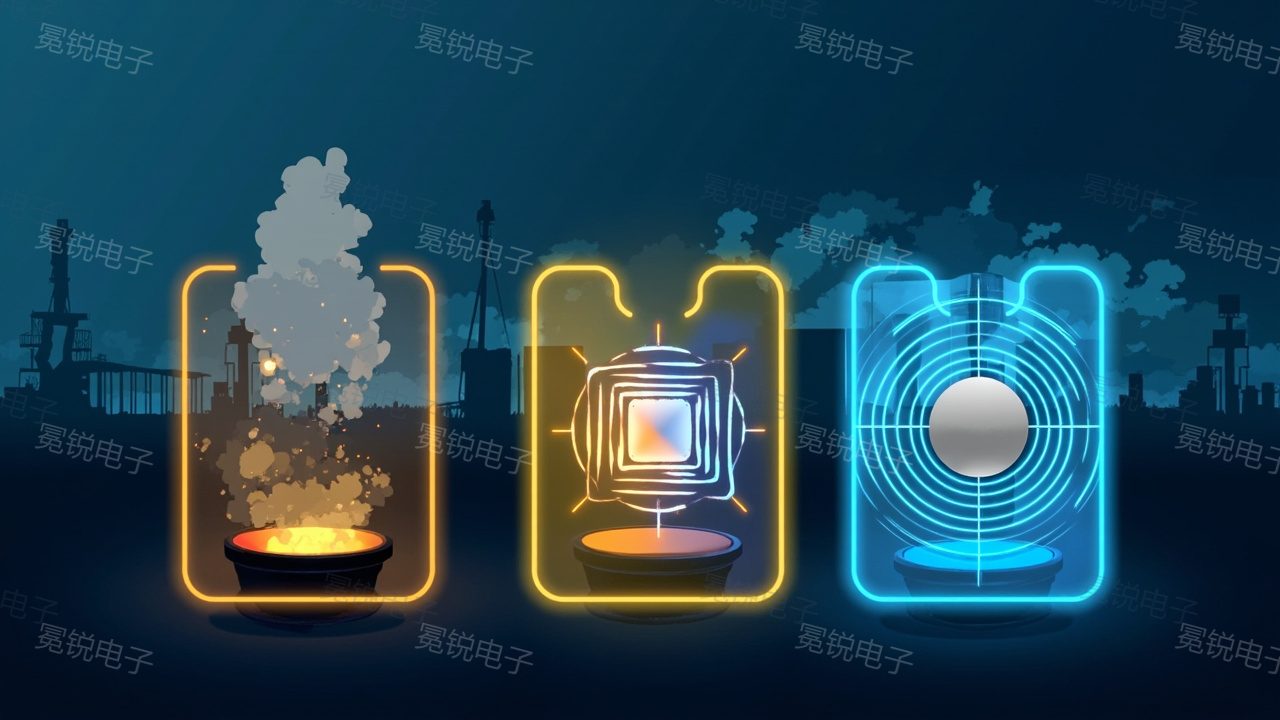 高温容器识别技术对比：图像识别 / 常规 RFID / 电磁微声